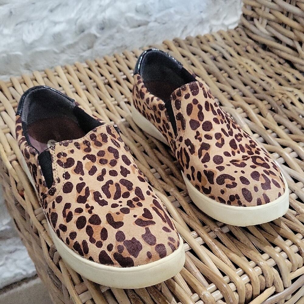 Dr. Scholl's Leopard Print Slip-On Loafers, Womens Size 6 Flats, Brown And Cream